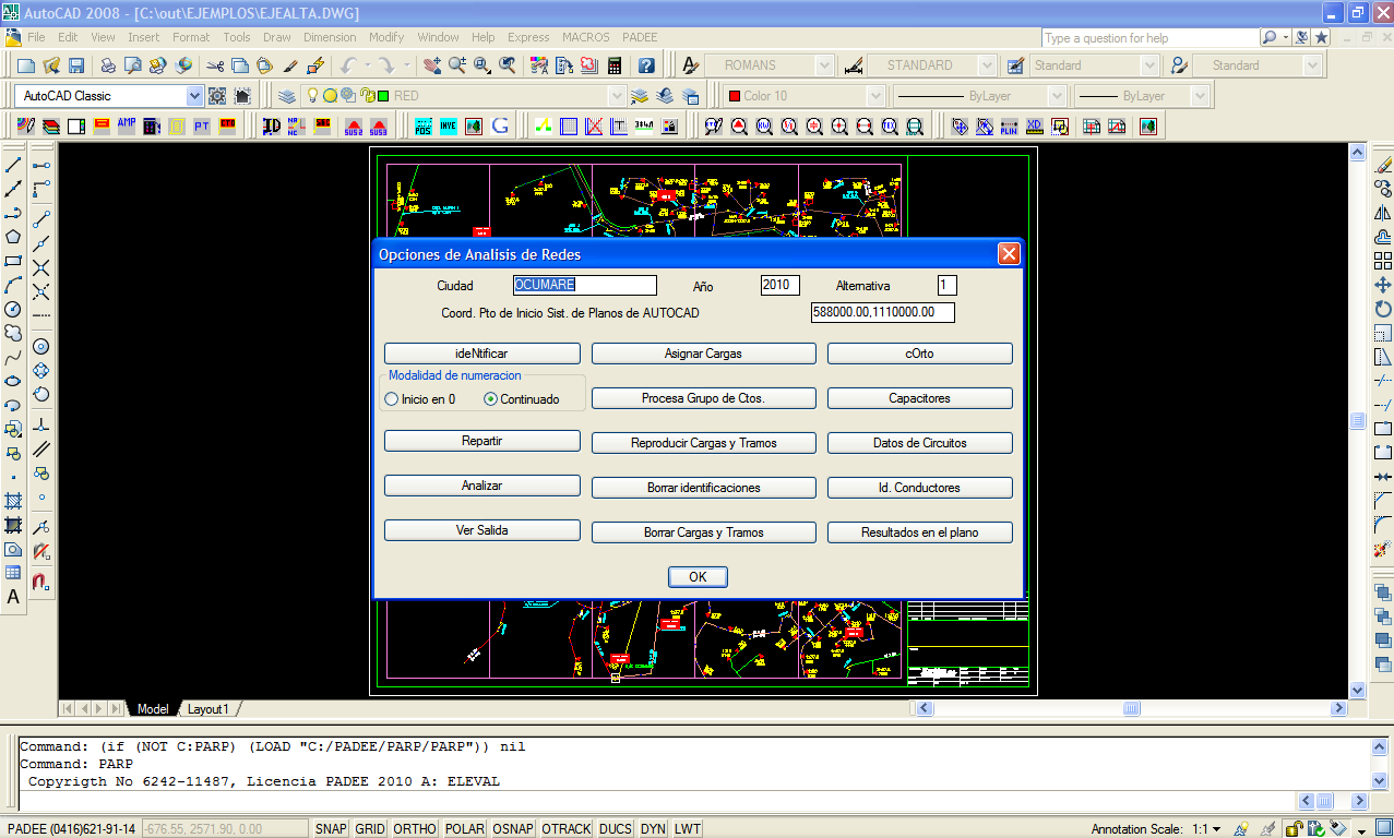 Medium voltage network analisis